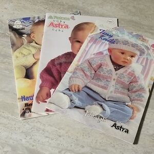 Lot Of Baby Knitting  Pattern Books Patons Beehive